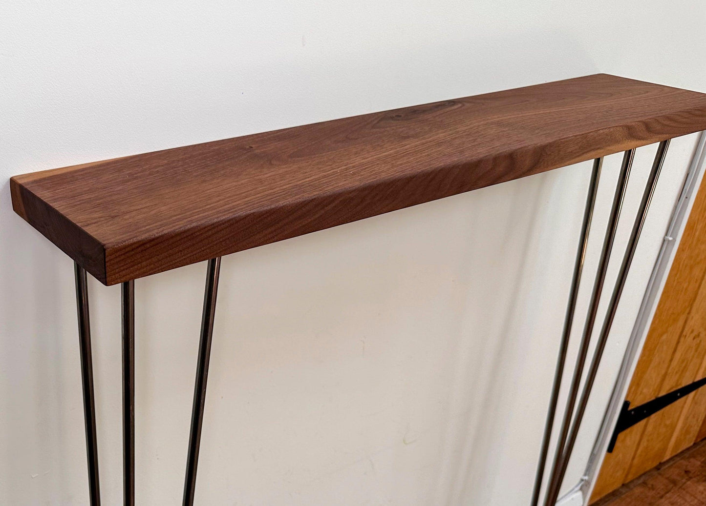 Black Walnut Console Table on Hairpin Legs - adrian-4cf6