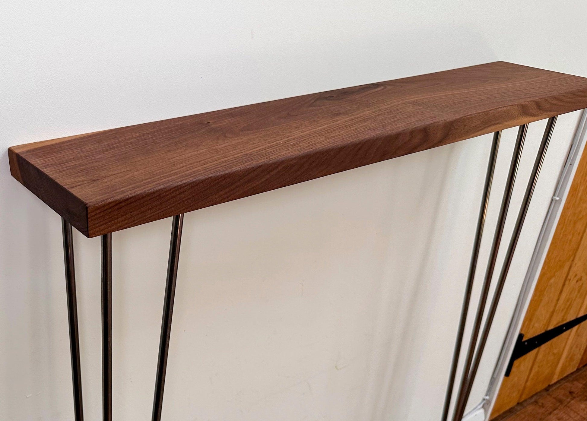 Black Walnut Console Table on Hairpin Legs - adrian-4cf6