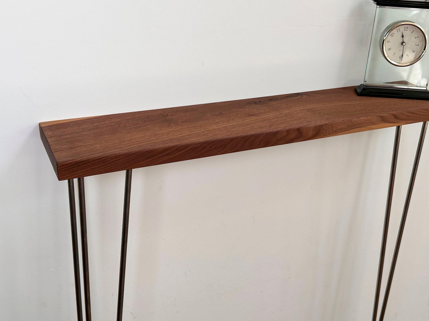 Black Walnut Console Table on Hairpin Legs - adrian-4cf6