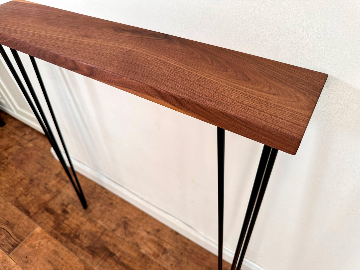 Black Walnut Console Table on Hairpin Legs - adrian-4cf6
