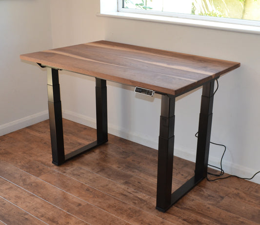 Black Walnut Desk Top for Sit Stand Desk