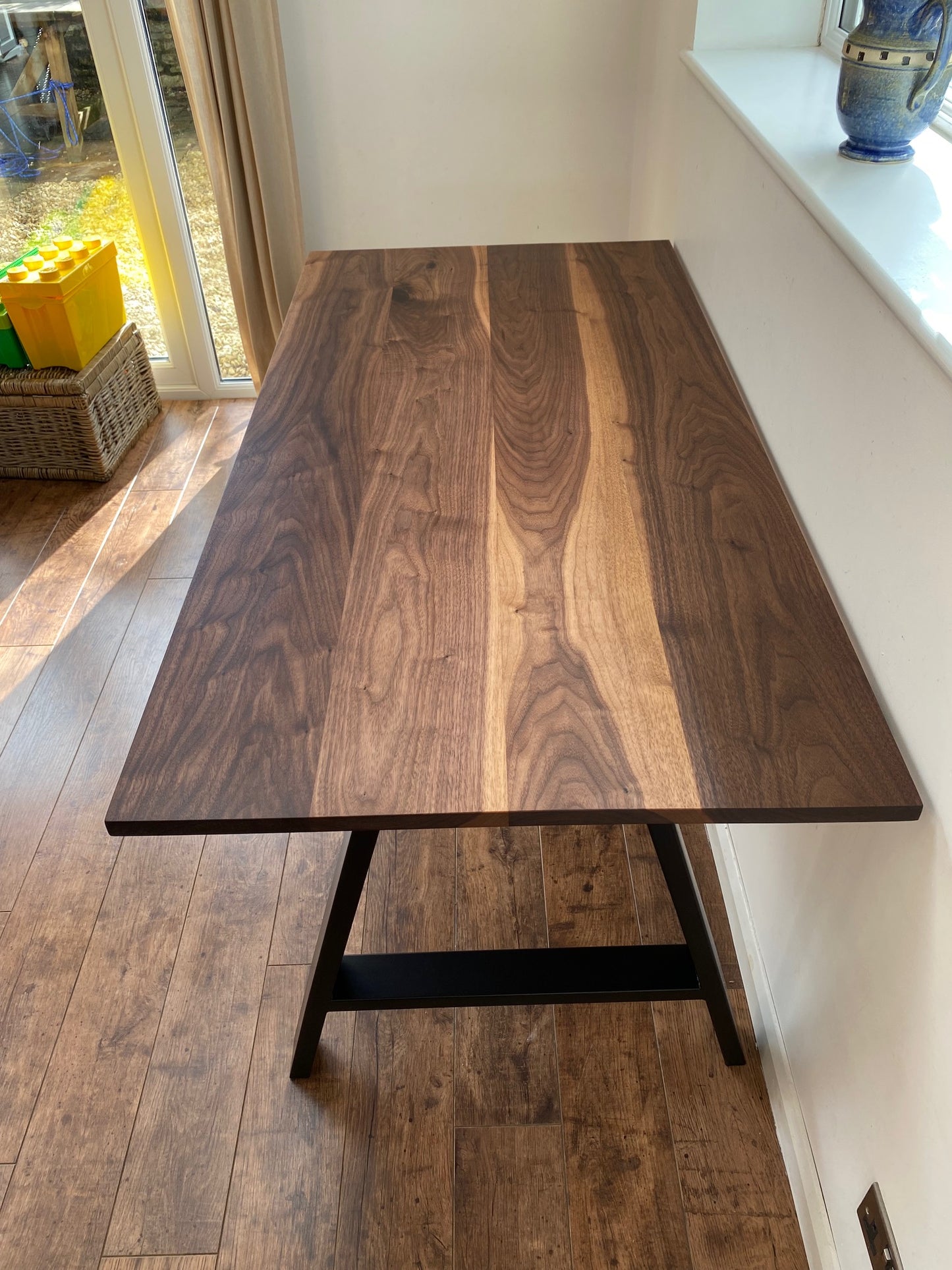 Black Walnut Desk Top for Sit Stand Desk