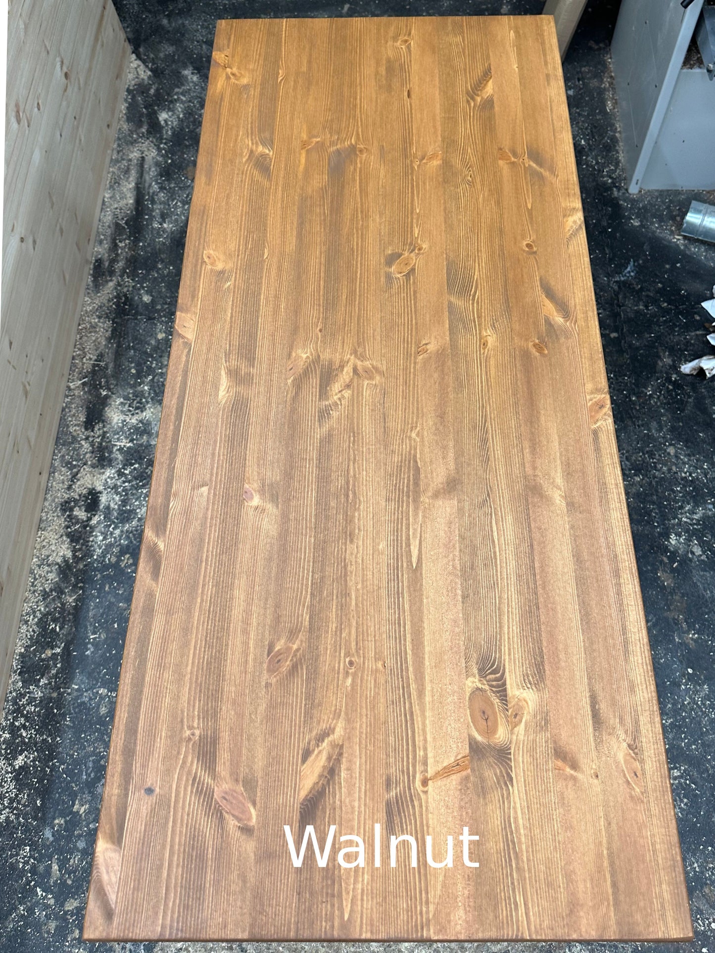 Custom Desk Top — Pine (Walnut)
