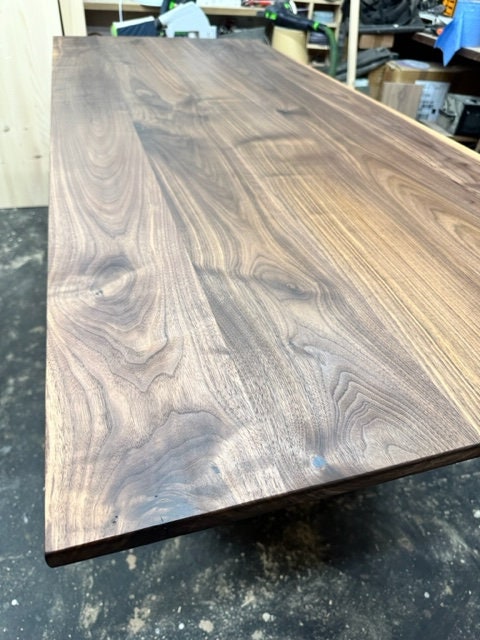 Black Walnut Desk Top for Sit Stand Desk