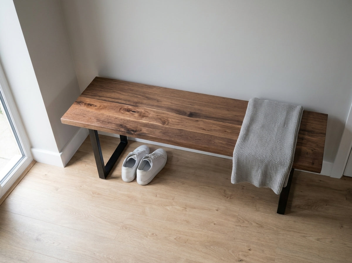 The Wedmore Bench — Black Walnut
