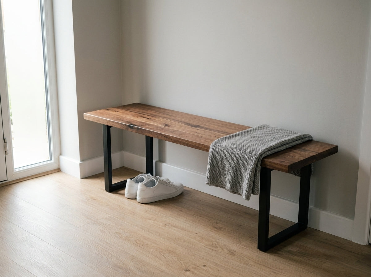 The Wedmore Bench — Black Walnut