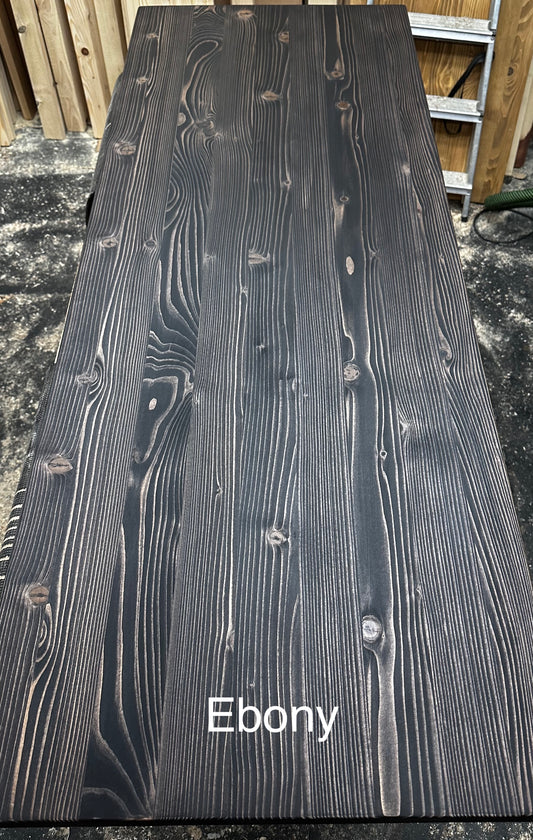 Custom Desk Top — Pine (Ebony)