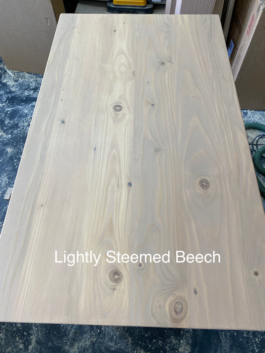 Custom Desk Top — Pine (Lightly Steamed Beech)