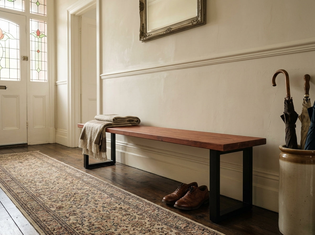 The Bruton Bench — Mahogany