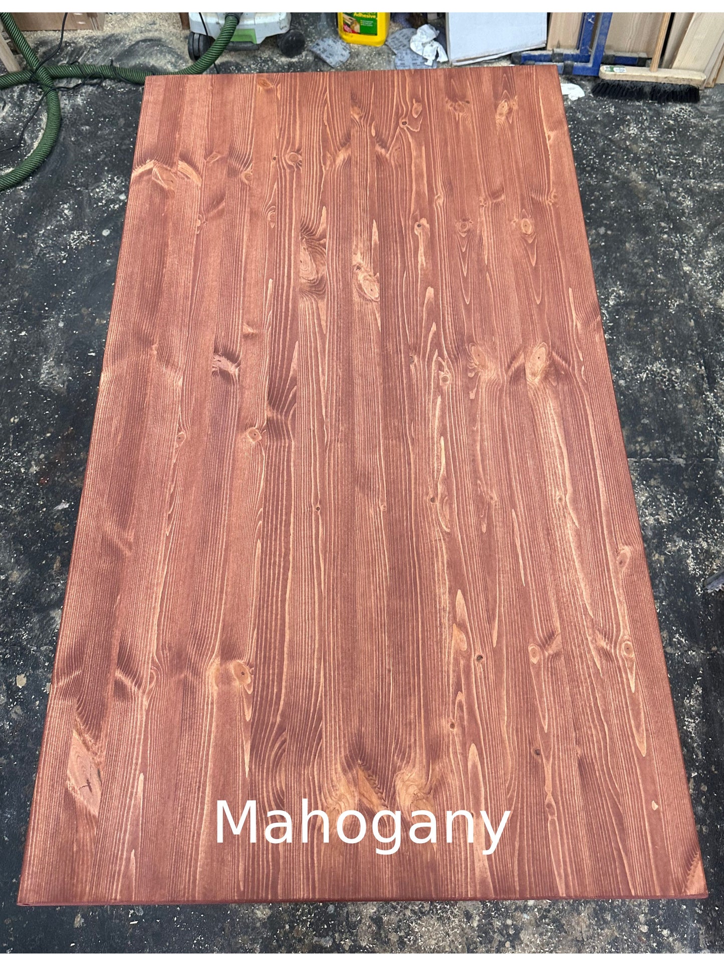 Custom Desk Top — Pine (Mahogany)