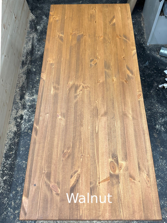 Custom Desk Top — Pine (Walnut)