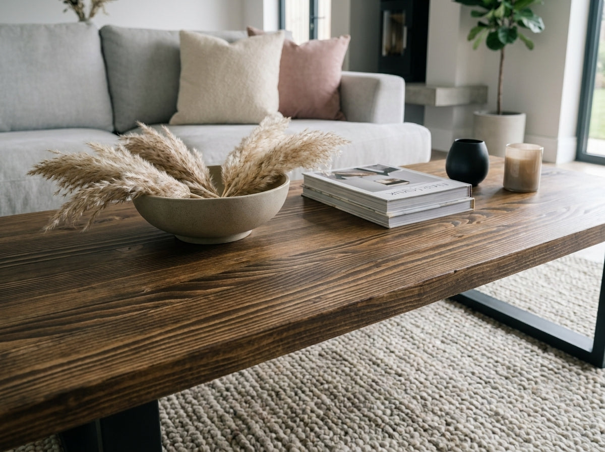 The Bruton Coffee Table — Antique Oak