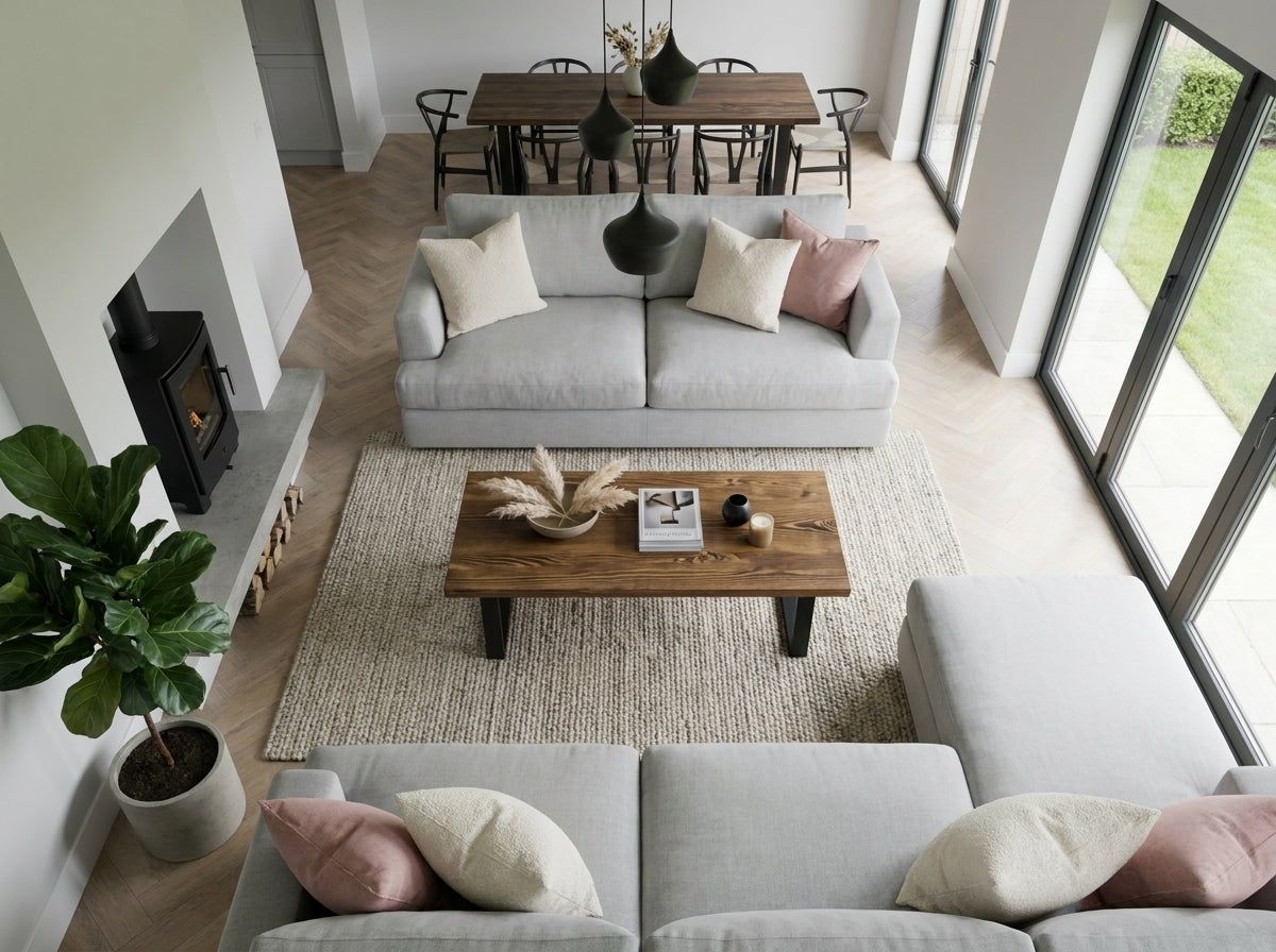 The Bruton Coffee Table — Antique Oak