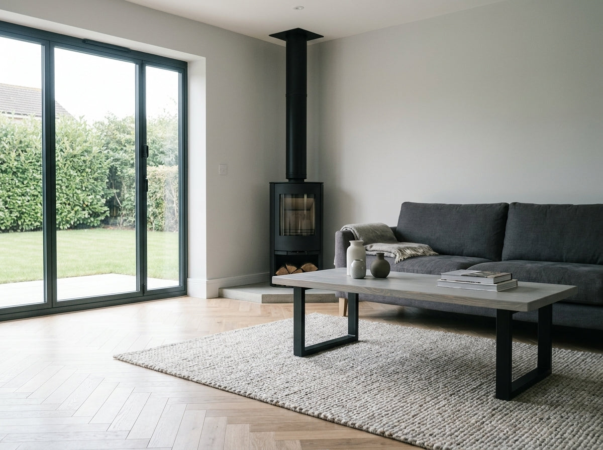 The Bruton Coffee Table — Silk Grey