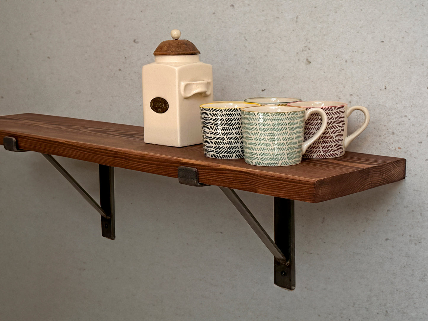 Wooden Shelves Down Brackets Briwax Range