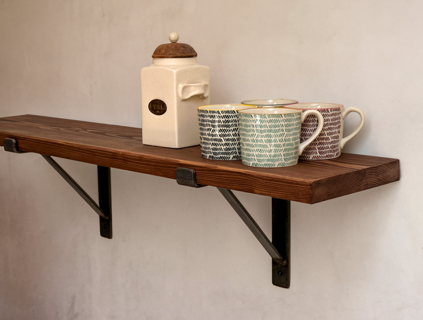 Wooden Shelves Down Brackets Briwax Range