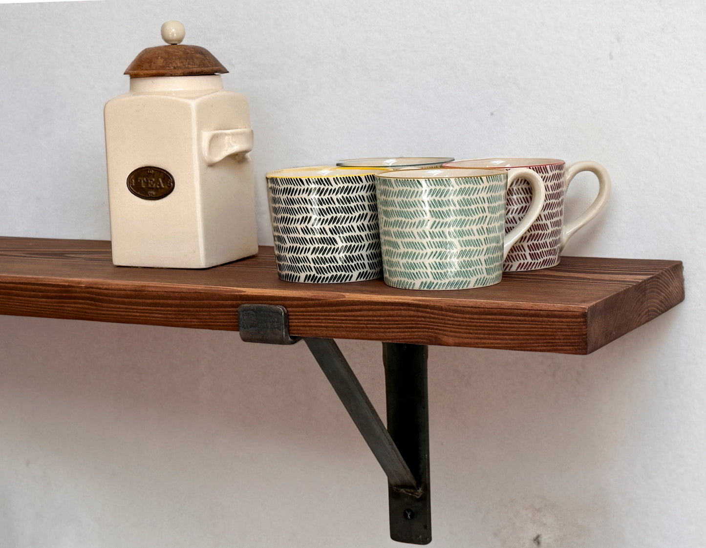 Wooden Shelves Down Brackets Briwax Range